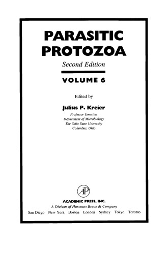 Parasitic Protozoa. Toxoplasma, Cryptosporidia, Pneumocystis, and Microsporidia
