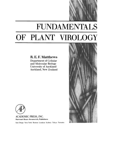 Fundamentals of Plant Virology