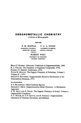Organometallic Reaction Mechanisms of the Nontransition Elements