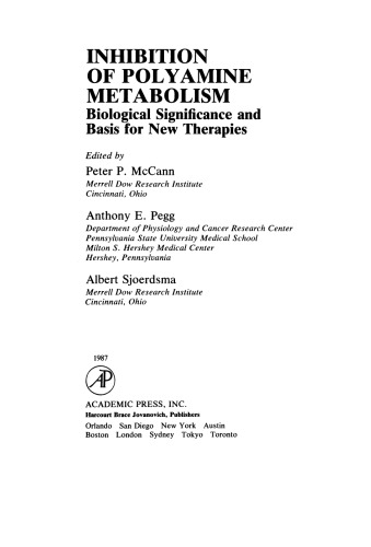 Inhibition of Polyamine Metabolism. Biological Significance and Basis for new Therapies