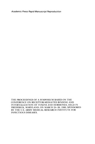 Receptor-Mediated Binding and Internalization of Toxins and Hormones