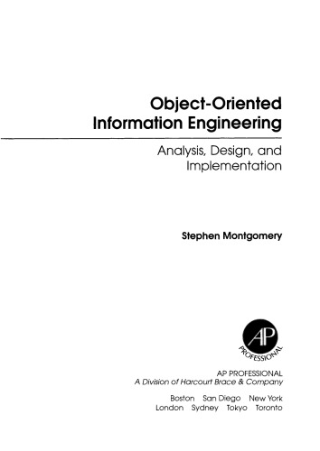 Object-Oriented Information Engineering. Analysis, Design, and Implementation
