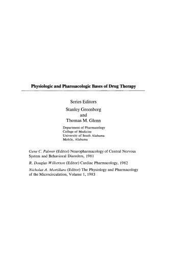The Physiology and Pharmacology of the Microcirculation