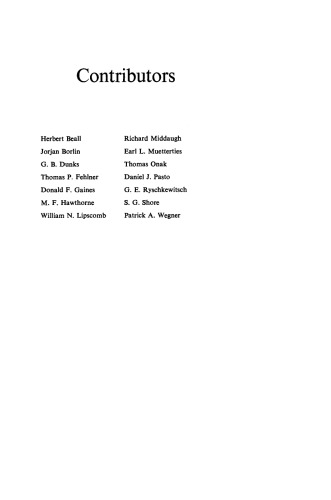 Boron Hydride Chemistry