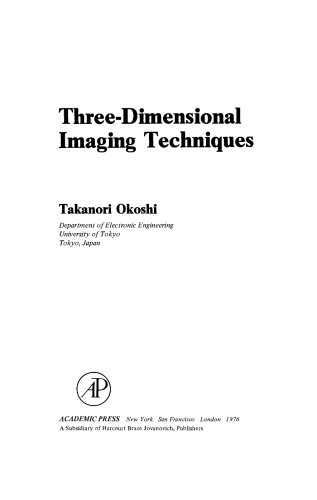 Three-Dimensional Imaging Techniques