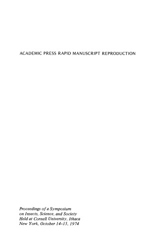 Insects, Science & Society