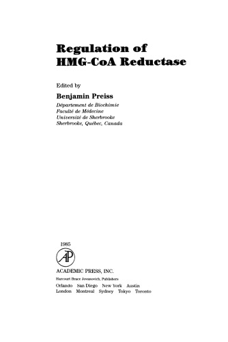 Regulation of Hmg-coa Reductase