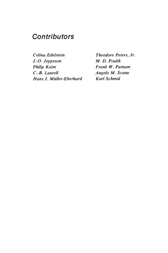 The Plasma Proteins. Structure, Function, and Genetic Control