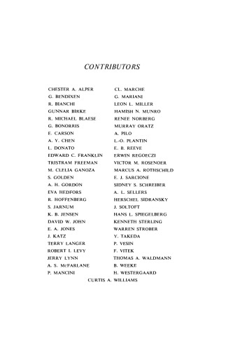 Plasma Protein Metabolism. Regulation of Synthesis, Distribution , and Degradation