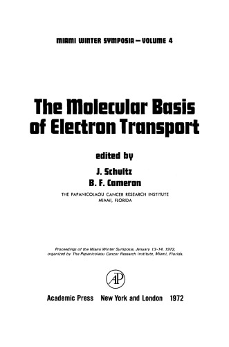 The Molecular Basis of Electron Transport