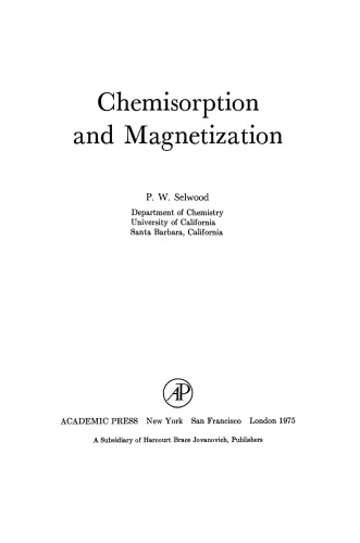 Chemisorption and Magnetization