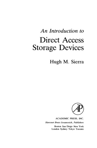 An Introduction to Direct Access Storage Devices