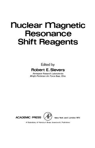 Nuclear Magnetic Resonance Shift Reagents