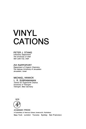 Vinyl Cations