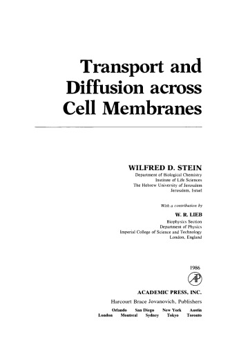 Transport and Diffusion Across Cell Membranes