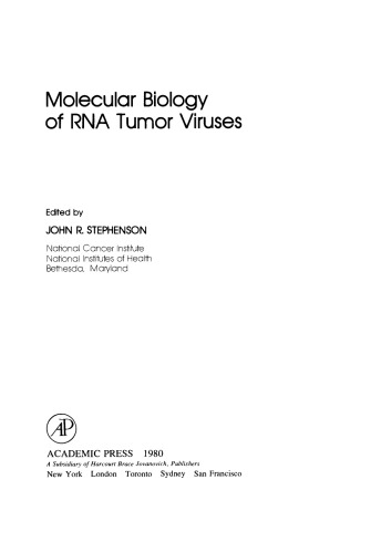 Molecular Biology of RNA Tumor Viruses