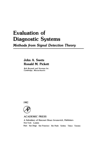 Evaluation of Diagnostic Systems