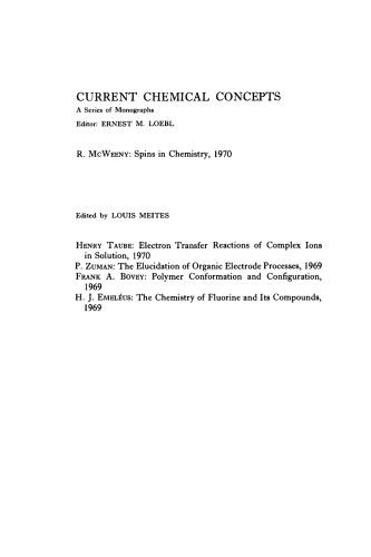 Electron Transfer Reactions of Complex Ions in Solution