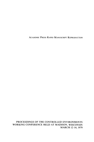 Controlled Environment Guidelines for Plant Research