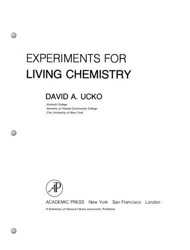 Experiments for Living Chemistry