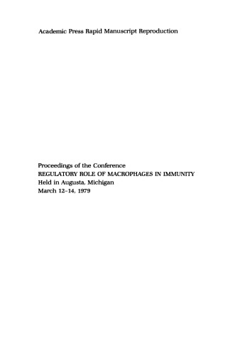 Macrophage Regulation of Immunity