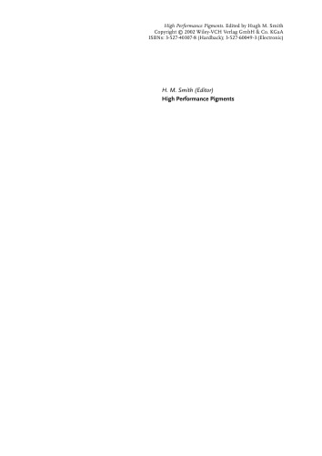 High Performance Pigments