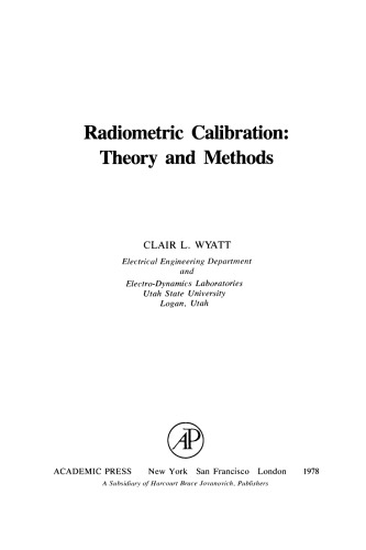 Radiometric Calibration: Theory and Methods
