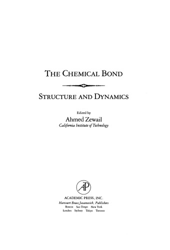 The Chemical Bond. Structure and Dynamics