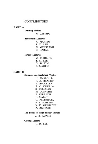Elementary Processes At High Energy