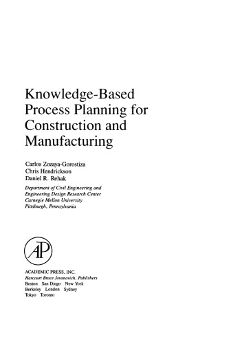 Knowledge-Based Process Planning for Construction and Manufacturing