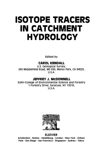 Isotope Tracers in Catchment Hydrology