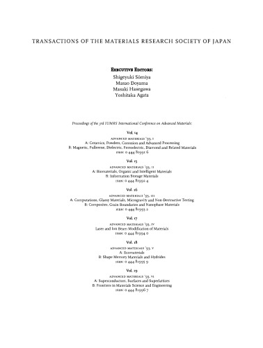 Advanced Materials '93. Computations, Glassy Materials, Microgravity and Non-Destructive Testing
