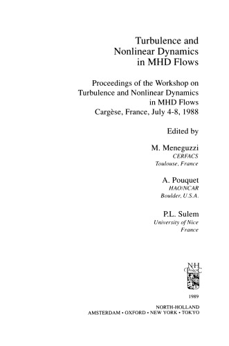 Turbulence and Nonlinear Dynamics in MHD Flows