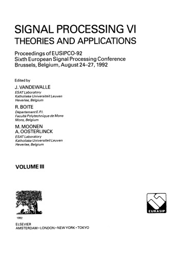 Signal Processing. Theories and Applications