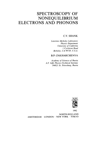 Spectroscopy of Nonequilibrium Electrons and Phonons