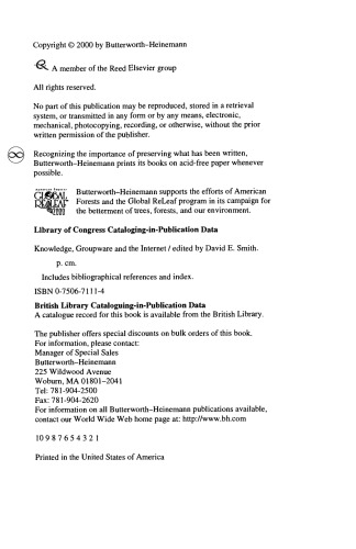 Knowledge, Groupware and the Internet