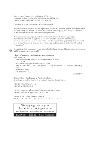 Tourism Marketing for Cities and Towns. Using Branding and Events to Attract Tourists