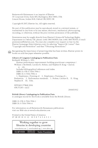 Human Performance Improvement. Building Practitioner Competence