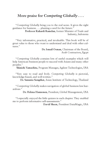 Competing Globally. Mastering Multicultural Management and Negotiations