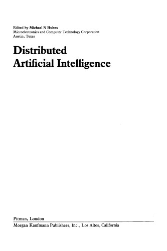 Distributed Artificial Intelligence