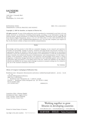 Botulinum Toxin. Therapeutic Clinical Practice and Science