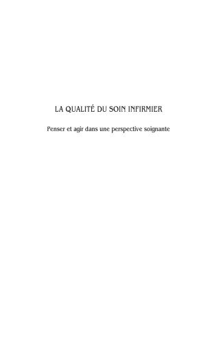 La qualité du soin infirmier