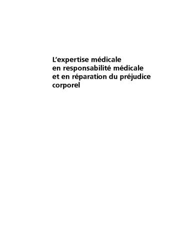 L'expertise médicale