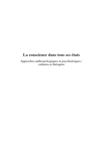 La conscience dans tous ses états