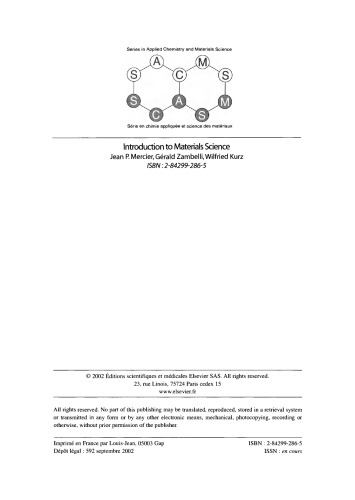 Introduction to Materials Science