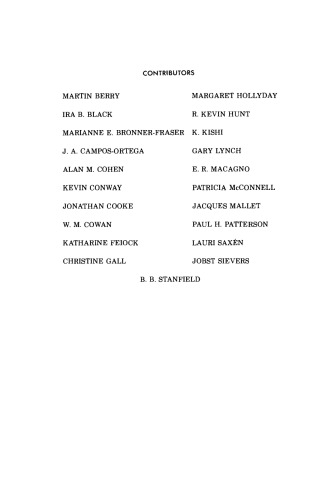 Neural Development Part IEmergence of Specificity in Neural Histogenesis