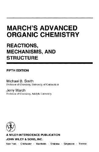 March's advanced organic chemistry