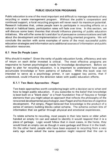 Approaches to Implementing Solid Waste Recycling Facilities