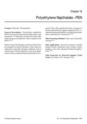 Film Properties of Plastics and Elastomers - A Guide to Non-Wovens in Packaging Applications