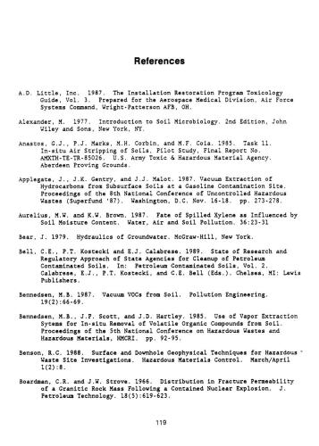 Soil Vapor Extraction Technology